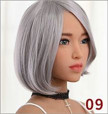 Peluca adicional de recursos humanos - peinado 9